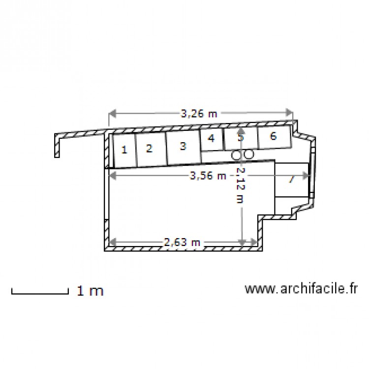 aménagement cuisine 9 sept 2013. Plan de 0 pièce et 0 m2