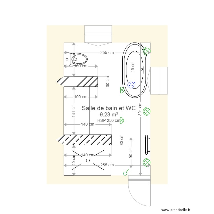 Salle de bain et WC 4. Plan de 0 pièce et 0 m2