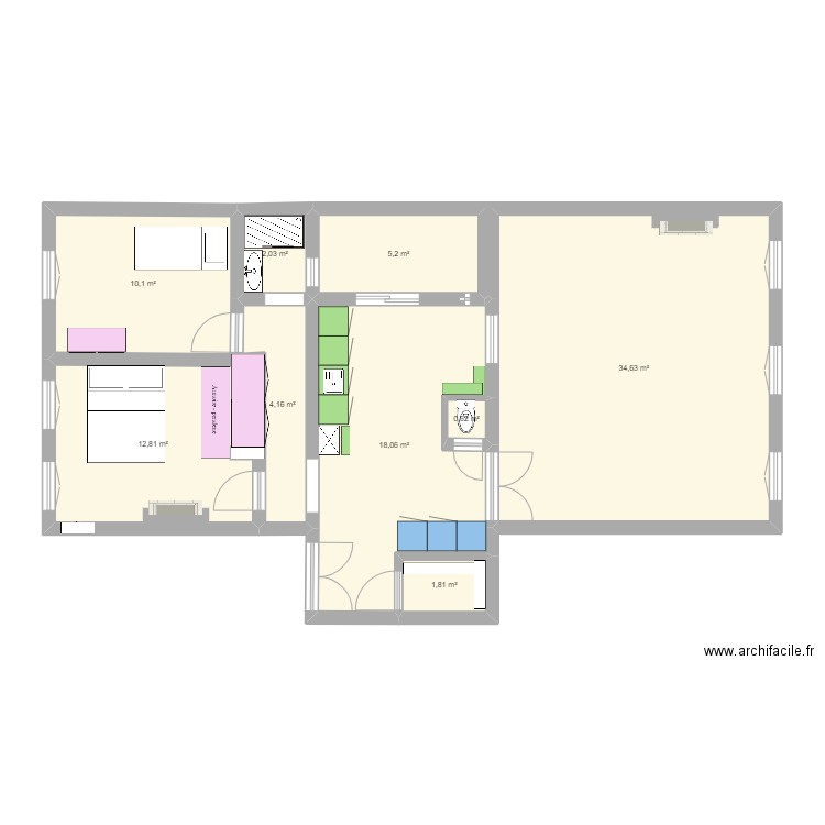 APPARTEMENT REMI. Plan de 0 pièce et 0 m2