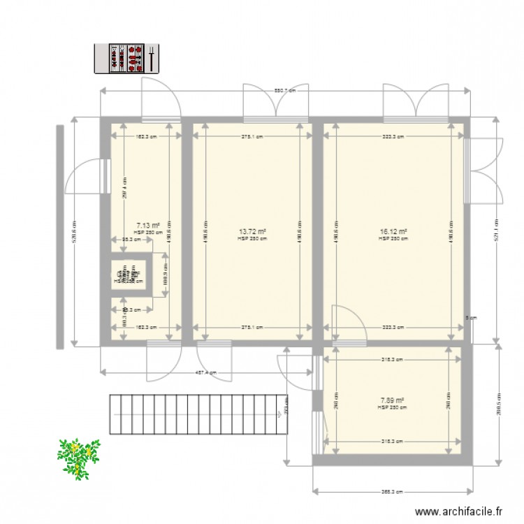 Rez de chaussée des boutiques. Plan de 0 pièce et 0 m2