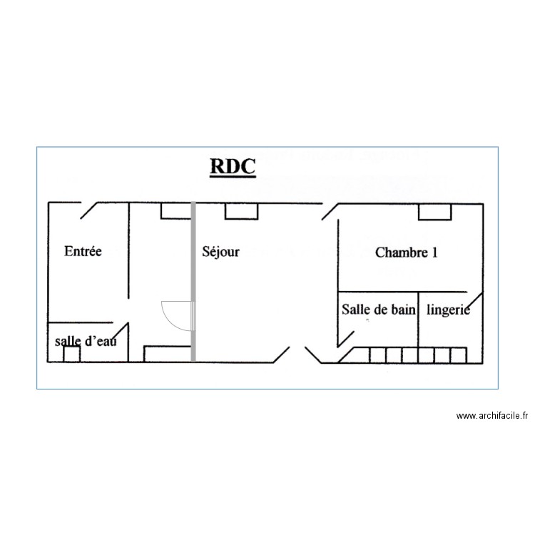 1er étage. Plan de 0 pièce et 0 m2