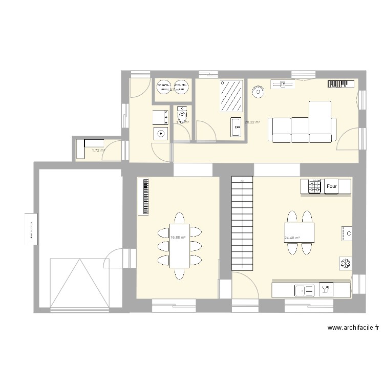 sausseyRDCprojetAurelienV7. Plan de 0 pièce et 0 m2