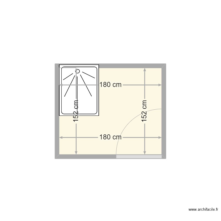 LEVRIER. Plan de 1 pièce et 3 m2