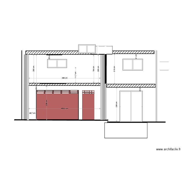 façade sud 4. Plan de 0 pièce et 0 m2