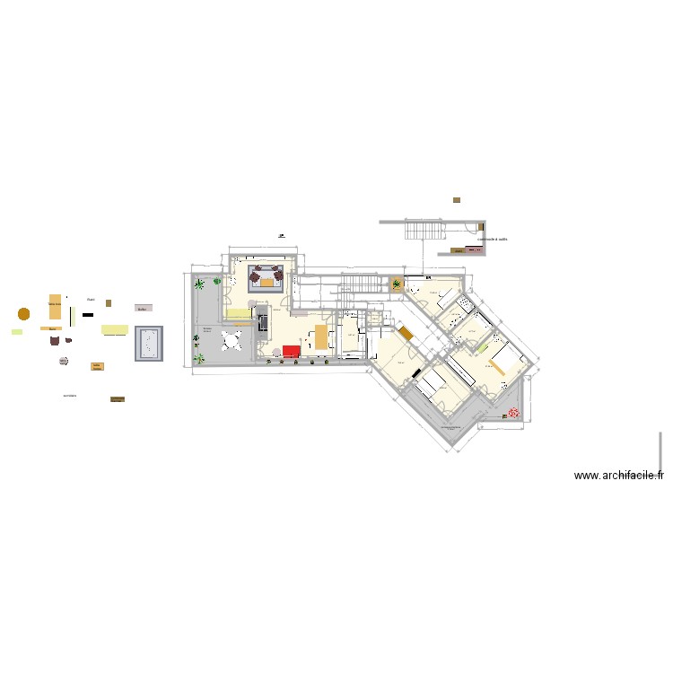 caslano meublé. Plan de 0 pièce et 0 m2