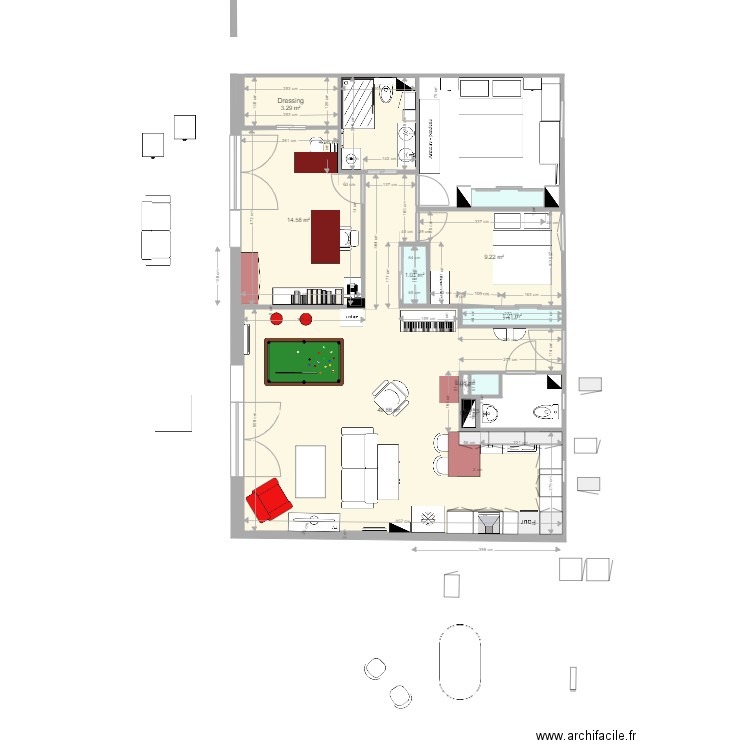 Plan appartement Crocki rev 35. Plan de 0 pièce et 0 m2