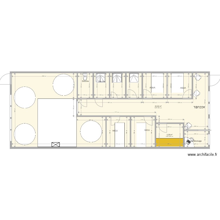 PHILIPPE ECANVILLE LOCAL 120 M2 131221. Plan de 12 pièces et 118 m2