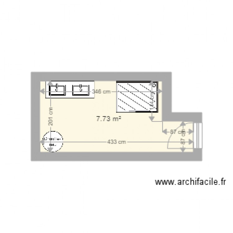 Salle de douche TSChiember. Plan de 0 pièce et 0 m2