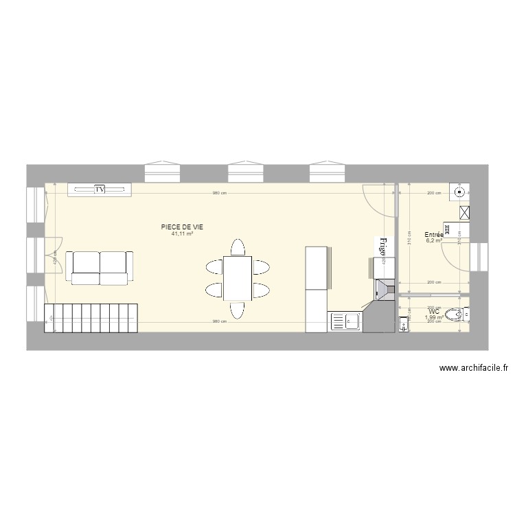 RDC APPART ROUERGUE. Plan de 0 pièce et 0 m2