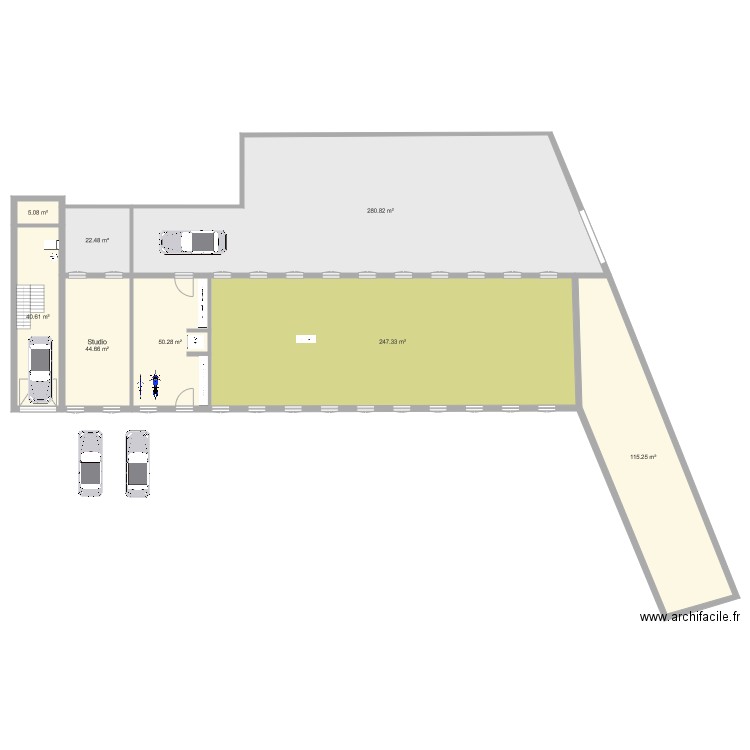 Loft Fred 0 ESSAIS. Plan de 0 pièce et 0 m2