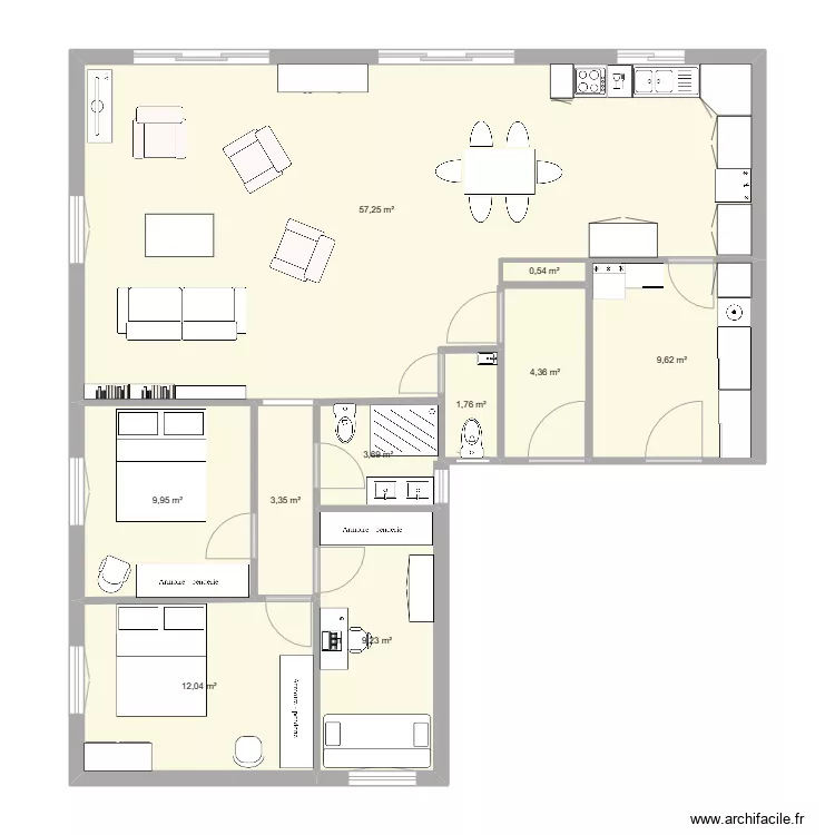 plan de maison 1. Plan de 