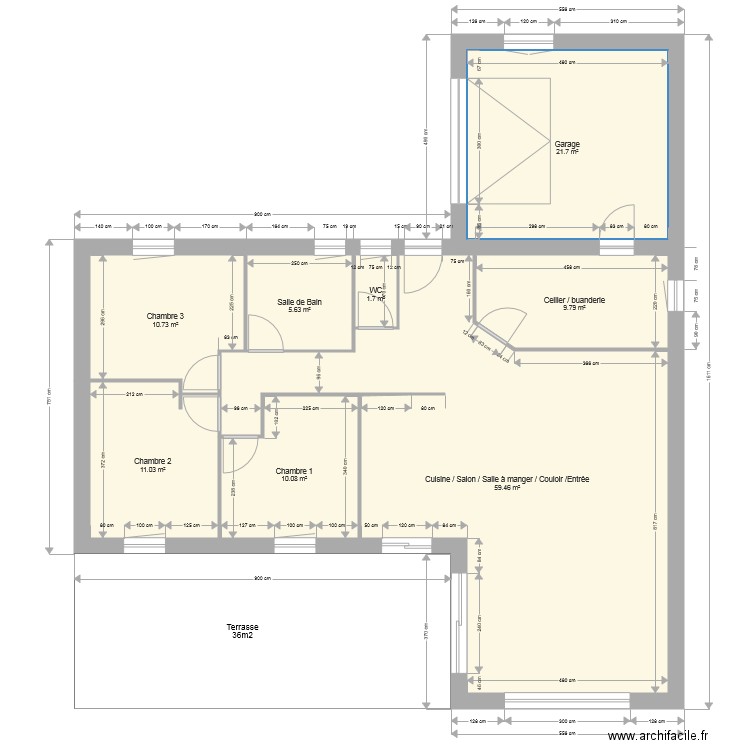 Maison chambey 130m2. Plan de 0 pièce et 0 m2