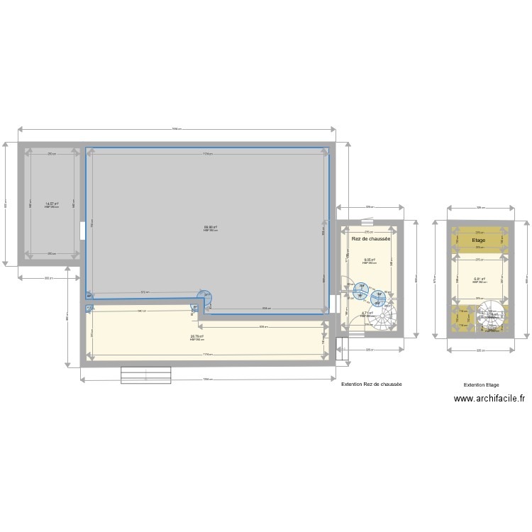 Villa RIOU extension. Plan de 0 pièce et 0 m2