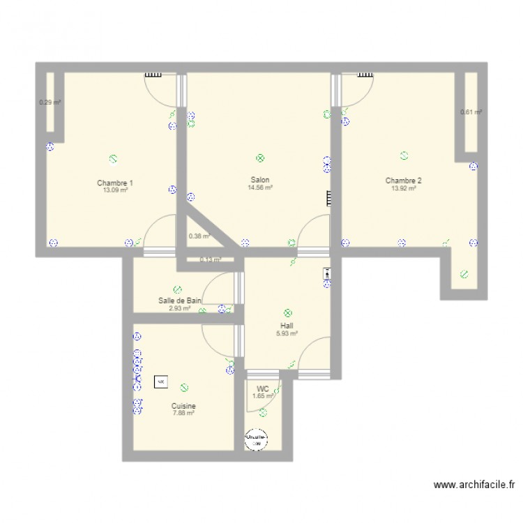 Paris 74018. Plan de 0 pièce et 0 m2