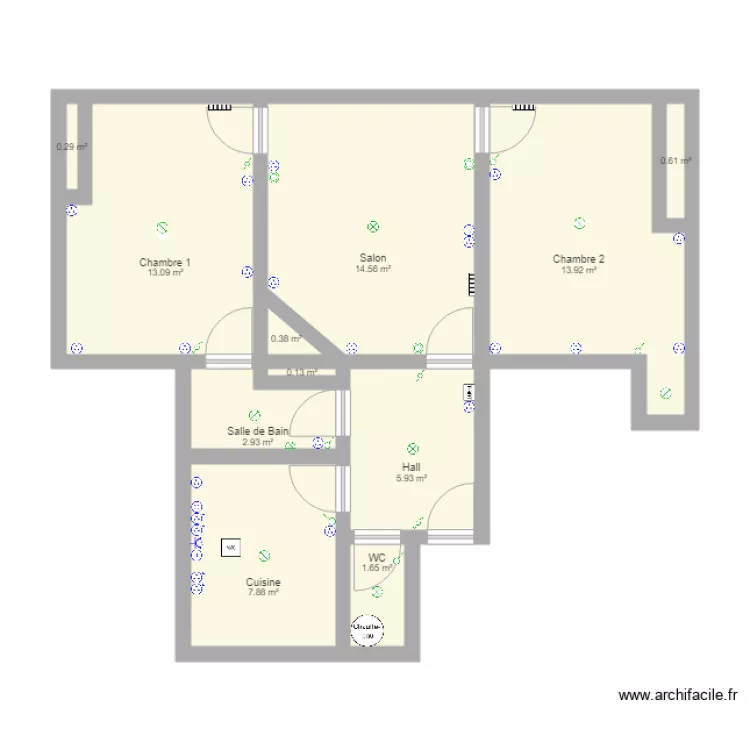 Paris 74018. Plan de 