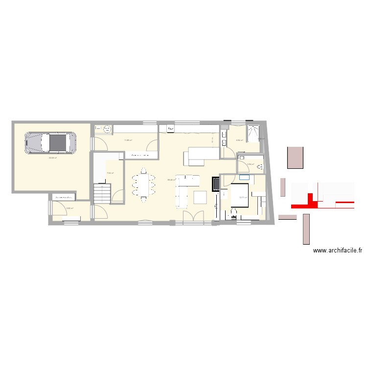 HIRTZFELDEN salle de jeux. Plan de 0 pièce et 0 m2