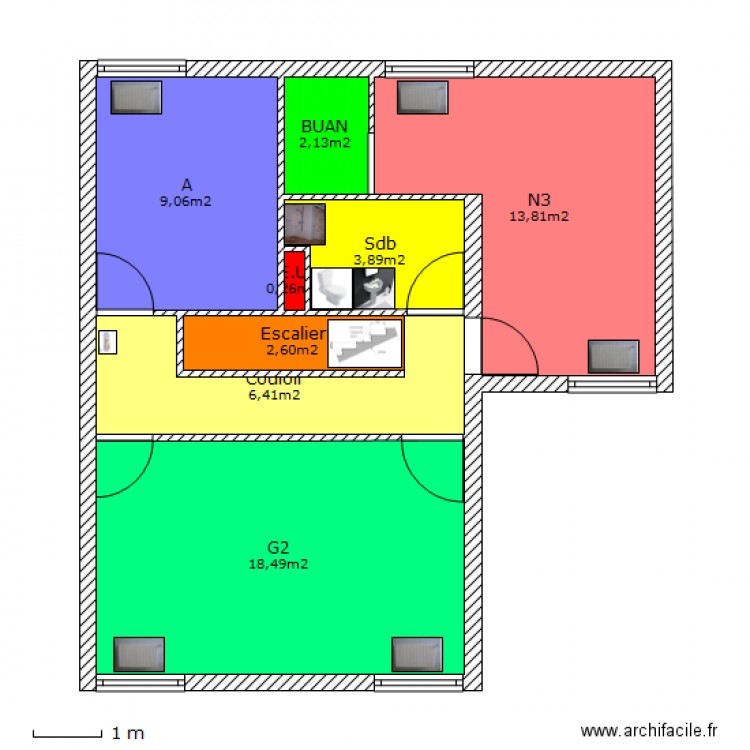 St Eloi Etage AM3. Plan de 0 pièce et 0 m2