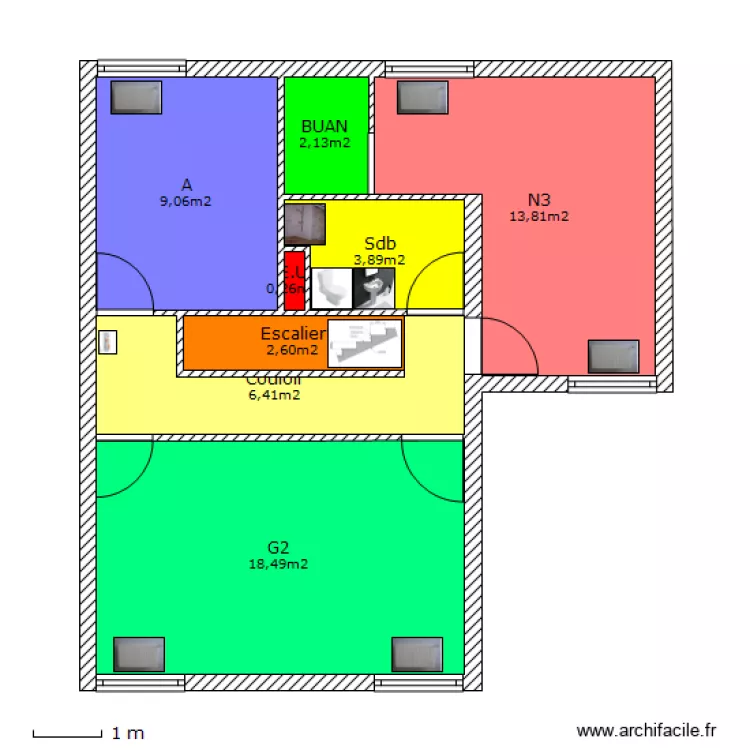 St Eloi Etage AM3. Plan de St Eloi Etage AM3. Plan de