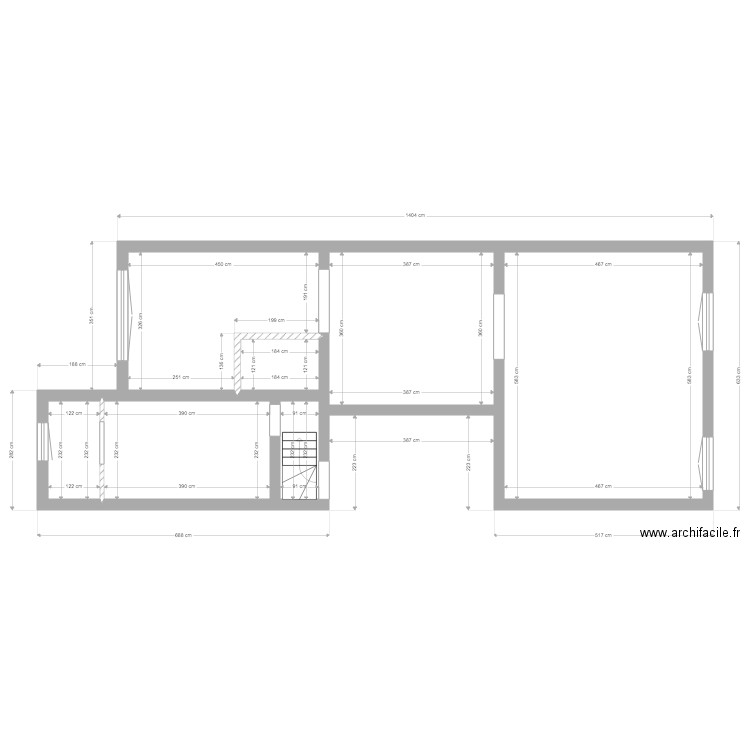 Collège 162 1er etage après travaux. Plan de 0 pièce et 0 m2