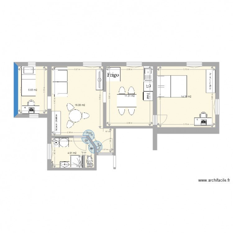 1 étage Guillaume version 1. Plan de 0 pièce et 0 m2