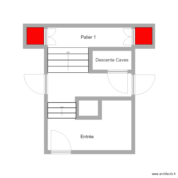 Palier 1 La Maladière. Plan de 0 pièce et 0 m2