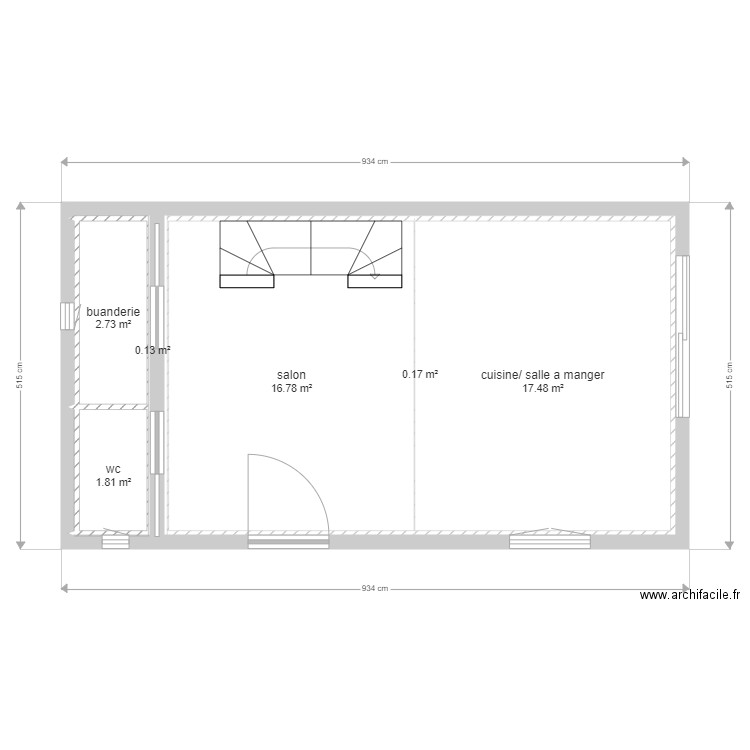 rdc piéces. Plan de 0 pièce et 0 m2