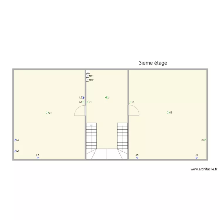Loom - maison - 3ieme etage. Plan de Loom - maison - 3ieme etage. Plan de