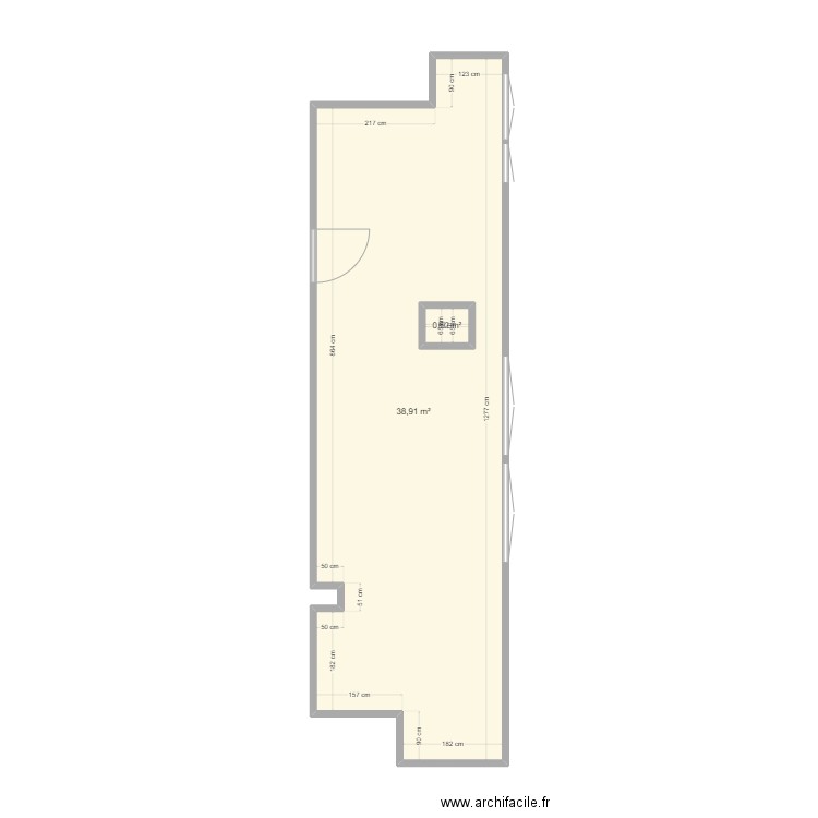 studio. Plan de 0 pièce et 0 m2
