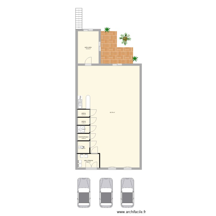 cabinet. Plan de 0 pièce et 0 m2