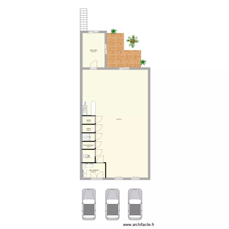 cabinet. Plan de cabinet. Plan de