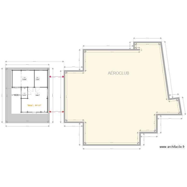 Bureau Aair parachutisme 2023-3. Plan de 0 pièce et 0 m2