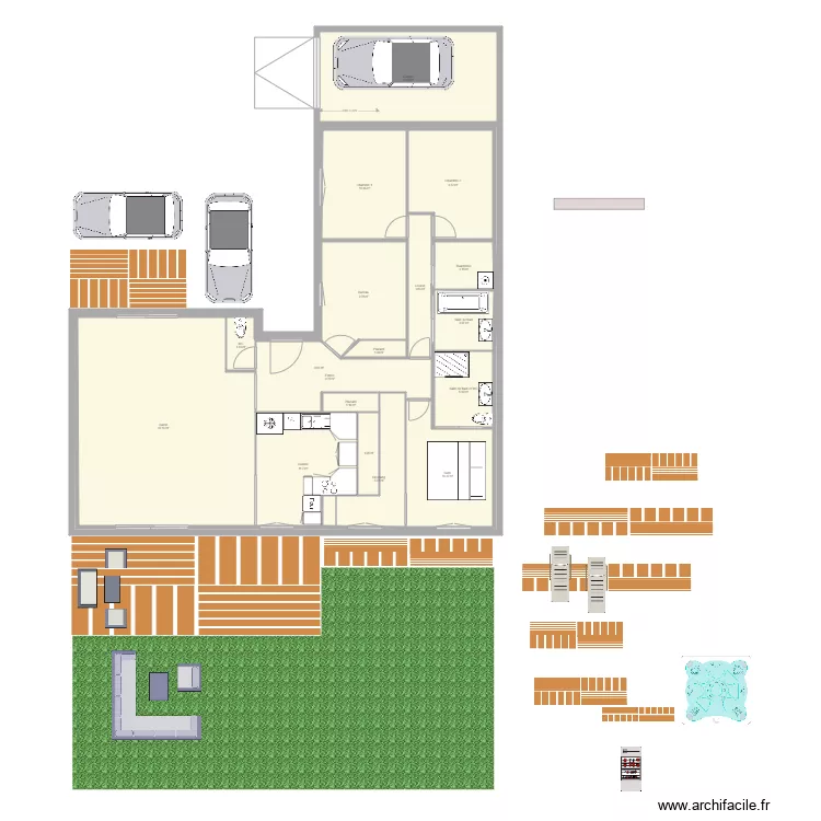 Ext&eacute;rieur. Plan de 