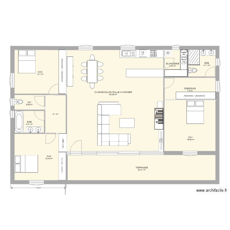 plan sabiani. Plan de 0 pièce et 0 m2