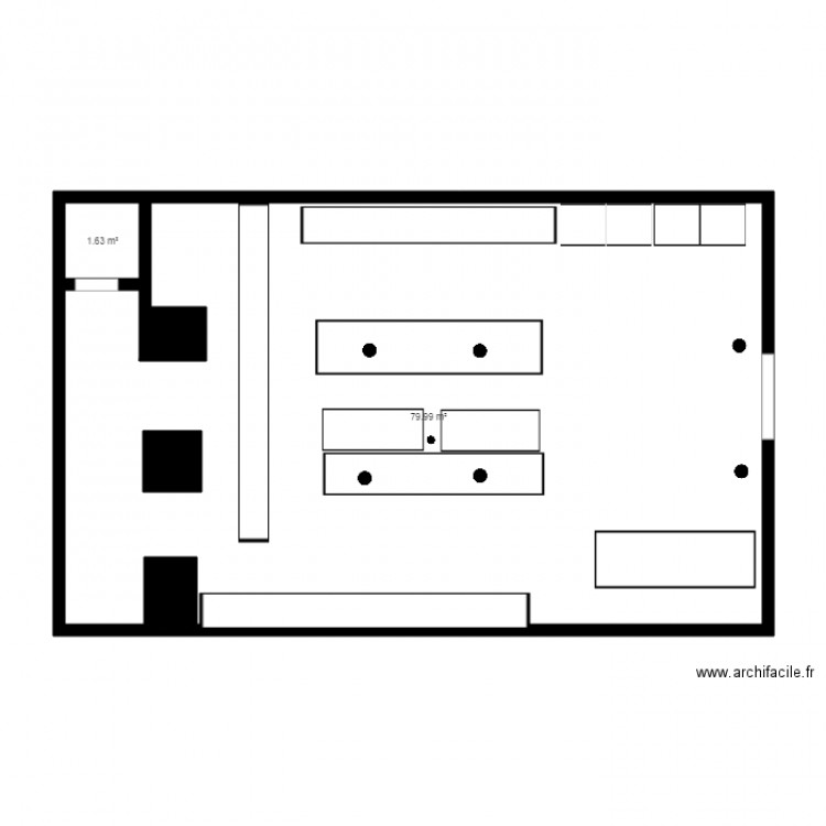 ALIMENTATION Aubervilliers REHIT. Plan de 0 pièce et 0 m2