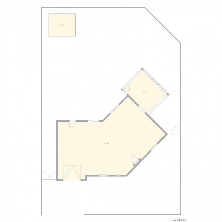 Plan situation TRZ veranda. Plan de 0 pièce et 0 m2