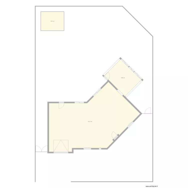 Plan situation TRZ veranda. Plan de Plan situation TRZ veranda. Plan de