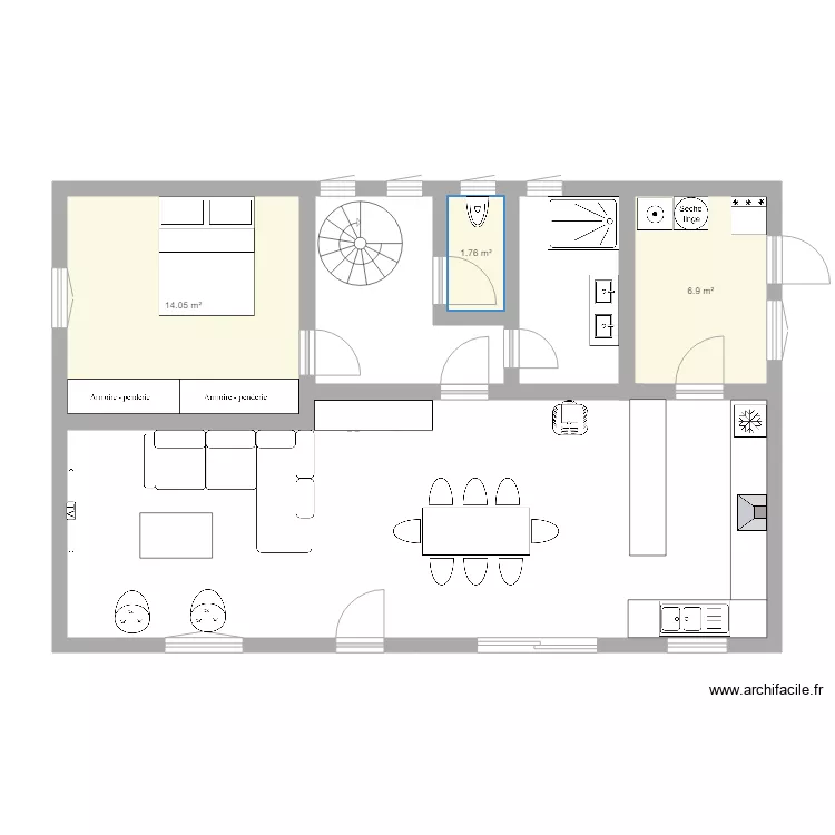 r&eacute;novation maison 2. Plan de 