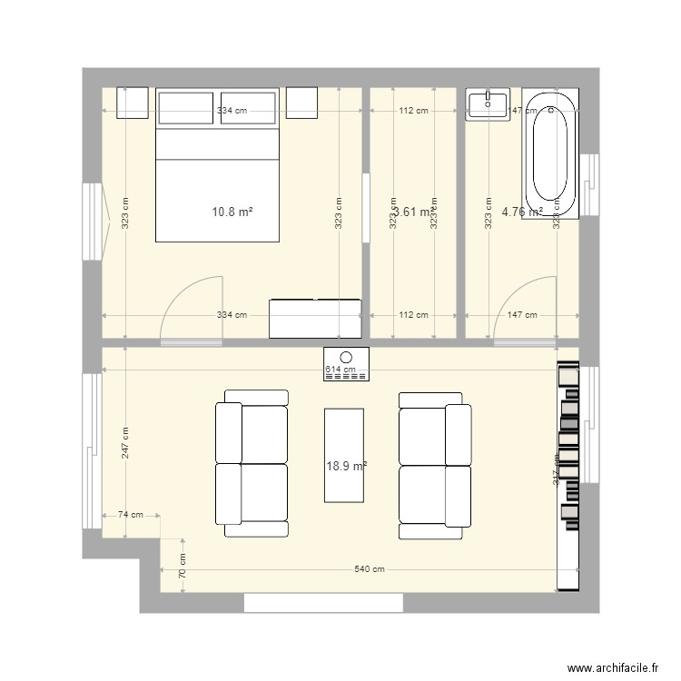 extension 2. Plan de 0 pièce et 0 m2