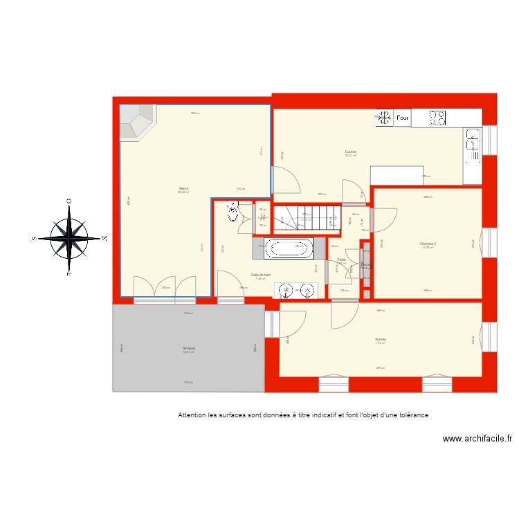 BI 5780 étage côté. Plan de 0 pièce et 0 m2