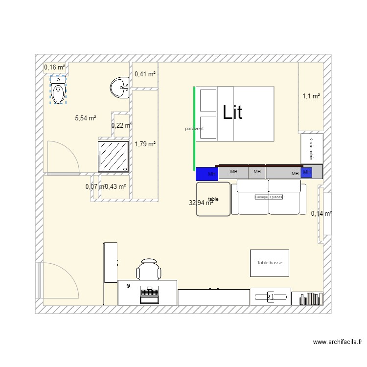 logement 417. Plan de 0 pièce et 0 m2