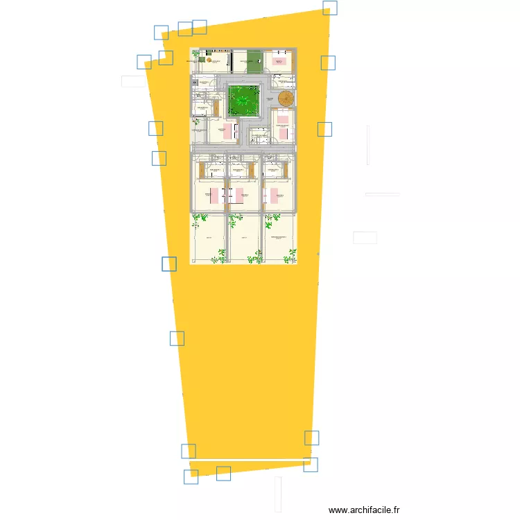 Carro Patio r2 salle cinema. Plan de 