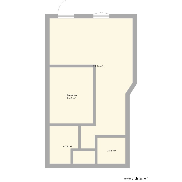 roger brun t2 1. Plan de 0 pièce et 0 m2
