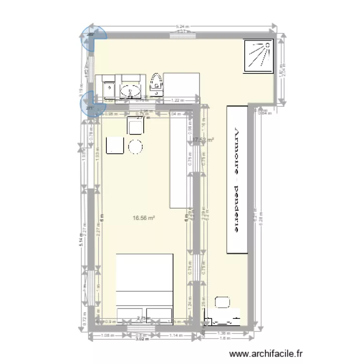 Maison potager. Plan de Maison potager. Plan de
