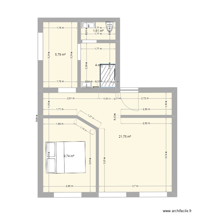 aaaaaaa. Plan de 0 pièce et 0 m2