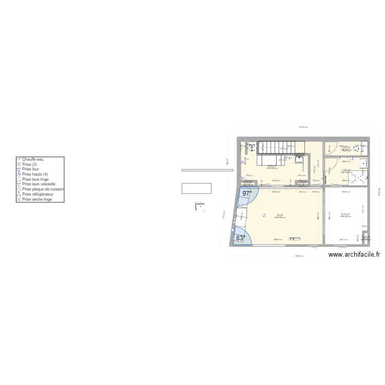 patio cuisine. Plan de 0 pièce et 0 m2