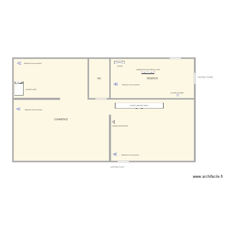 SNC JOY SYL INTRUSION . Plan de 3 pièces et 107 m2