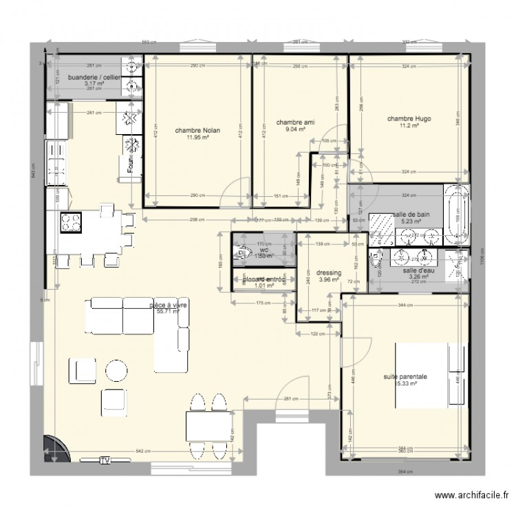 MAISON BERNARD. Plan de 0 pièce et 0 m2