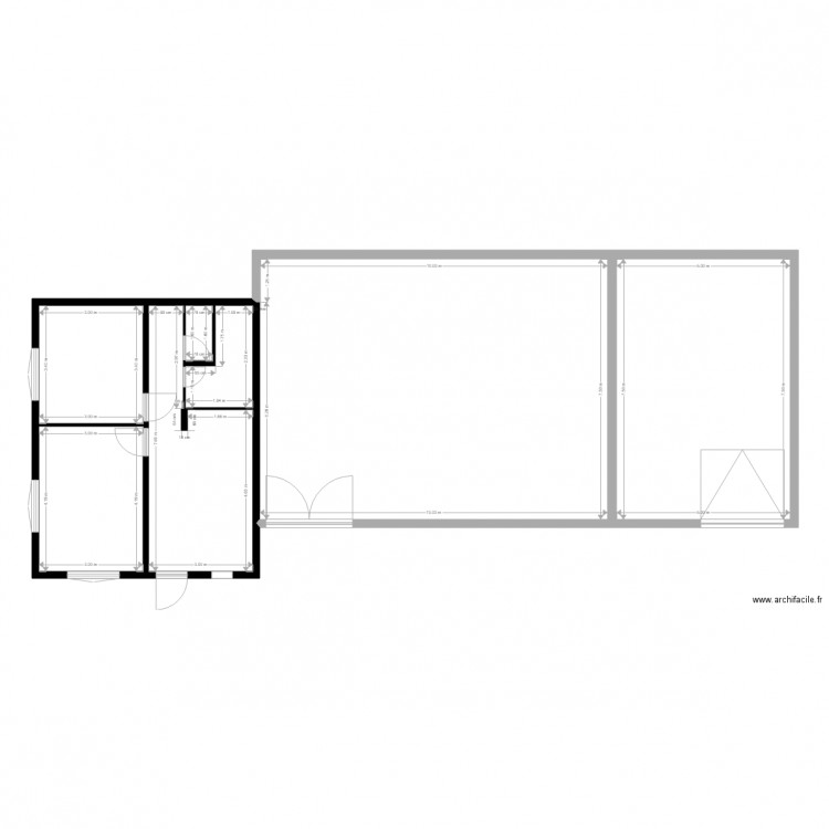 4261 avec partie à aménager. Plan de 0 pièce et 0 m2