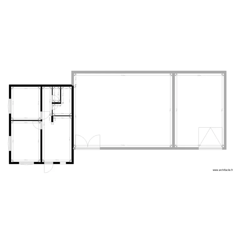 4261 avec partie &agrave; am&eacute;nager. Plan de 