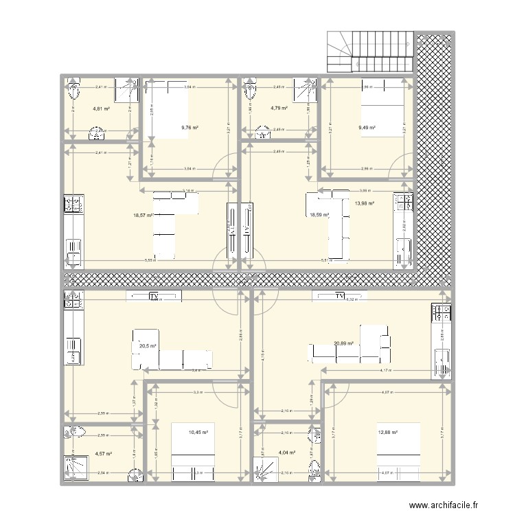 Appartements T2 Brk976. Plan de 0 pièce et 0 m2